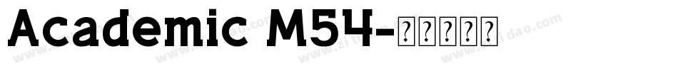 Academic M54字体转换